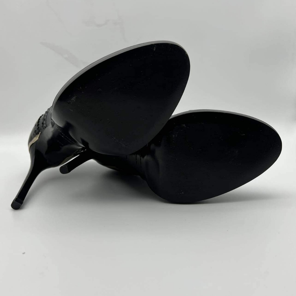 Burberry Black Leather Booties / Heels - Picture 3 of 15